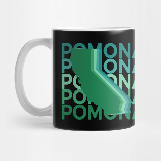 Pomona California Green Repeat by easytees